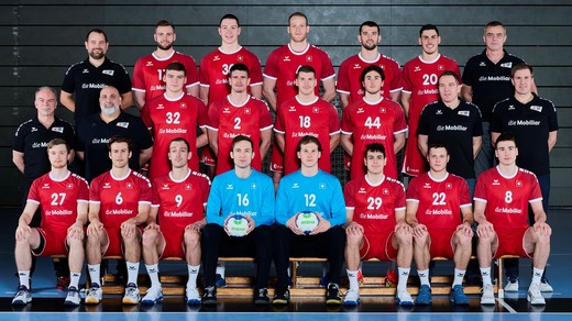 Bild von Sektion 4 an der EM-Qualifikation der Schweizer Handball Männer-Nationalmannschaft gegen Ungarn (Verlosung)