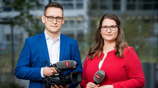 Bild von «Für SRF aus dem Nahen Osten» mit Anita Bünter und Jonas Bischoff - SRG Zürich Schaffhausen und Schaffhauser Vortragsgemeinschaft